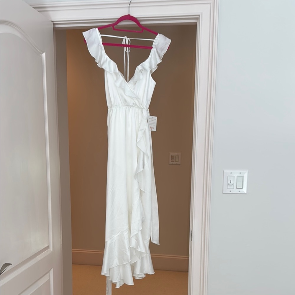 Show Me Your MuMu V-Neck Dress with removal belt